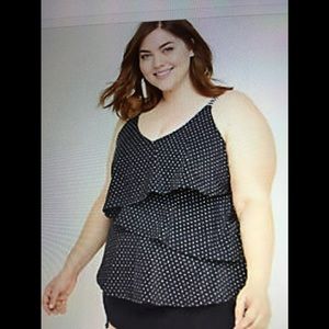 Cacique Swim Lane Bryant Tankini Swimsuit Set